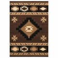 United Weavers Of America 2 ft. 7 in. x 7 ft. 4 in. Bristol Caliente Brown Rectangle Runner Rug 2050 10450 28C